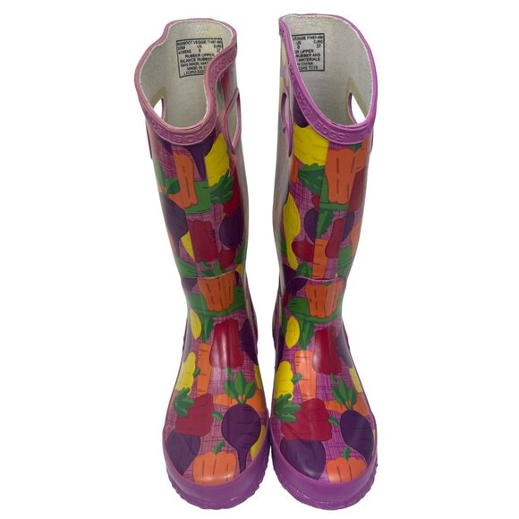 Bogs Women’s 6 Veggie Print Rain Boots Colorful Waterproof Garden Boots - Picture 6 of 8